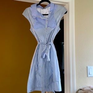 Striped Shirt Dress